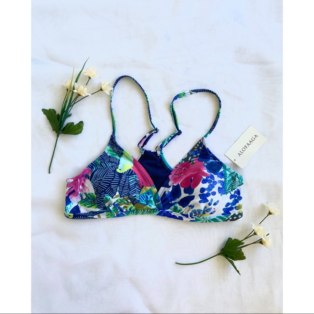 NEW Alofaaga Triangle Tropical Bikini Top - Picture 6 of 9